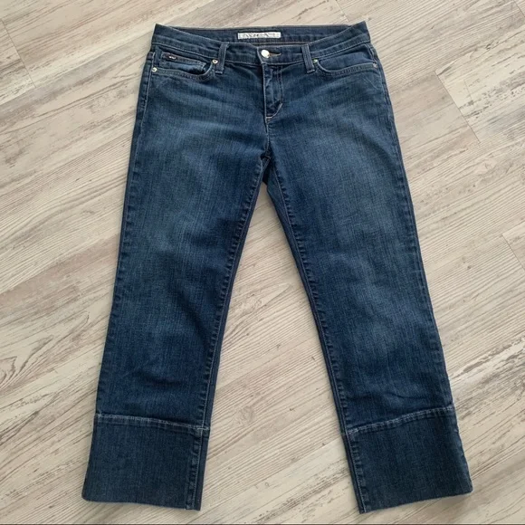 Joe's Jeans Socialite Kicker Kennedy Wash Blue Stretch Capri Jeans - Picture 3 of 7